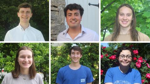 Warren Van Nort, Justin Wong, Caroline Benda, Caroline Harper, Luke Meredith, and Xiomara Arias